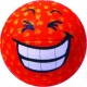 Funny face rubber basketball RB-010