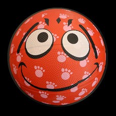 Funny face rubber basketball MNB-004
