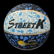 Full printing rubber basketball  RB-035