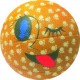 Funny face rubber basketball RB-009