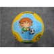 Kids play rubber soccer with cartoon logo FB-004