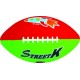 Multi color printed rubber  american football AF-005